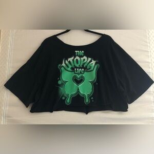 The UTOPIA Life Black and Green Women's Top